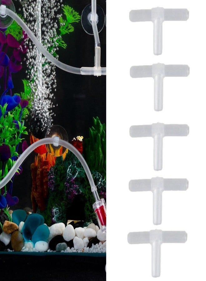 وصلات أنابيب مضخات هواء أحواض السمك البلاستيكية ثلاثية الاتجاهات من VAYINATO®، مقاس 4 مم (عبوة من 20 قطعة) من Petzlifeworld - Image 1